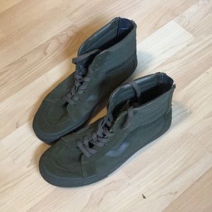 Vans army green skate hi